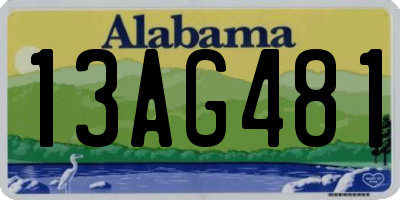 AL license plate 13AG481