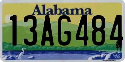 AL license plate 13AG484