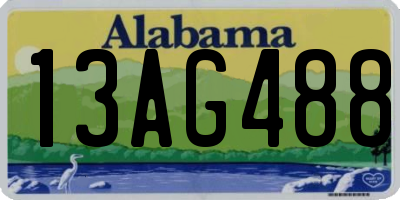 AL license plate 13AG488
