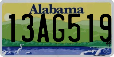 AL license plate 13AG519