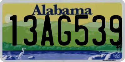 AL license plate 13AG539