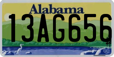 AL license plate 13AG656