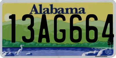 AL license plate 13AG664