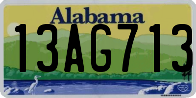 AL license plate 13AG713
