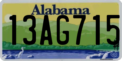 AL license plate 13AG715