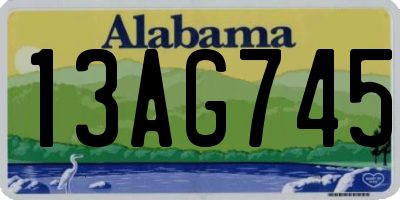 AL license plate 13AG745