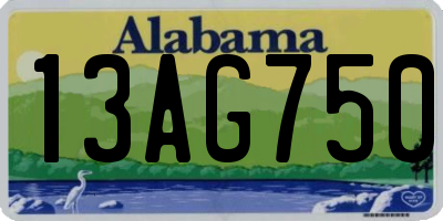 AL license plate 13AG750