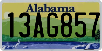 AL license plate 13AG857