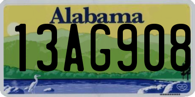 AL license plate 13AG908
