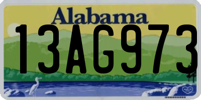 AL license plate 13AG973