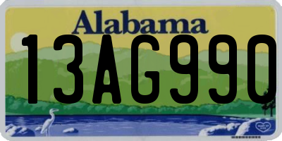 AL license plate 13AG990