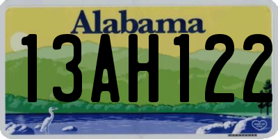 AL license plate 13AH122