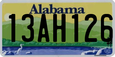 AL license plate 13AH126
