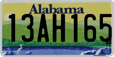 AL license plate 13AH165