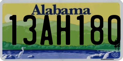 AL license plate 13AH180