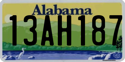 AL license plate 13AH187