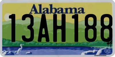 AL license plate 13AH188