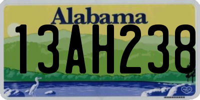 AL license plate 13AH238