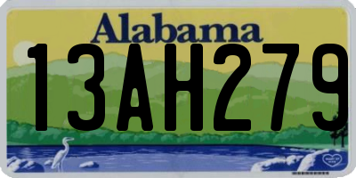 AL license plate 13AH279