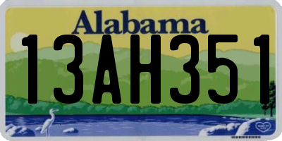 AL license plate 13AH351