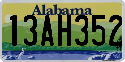 AL license plate 13AH352