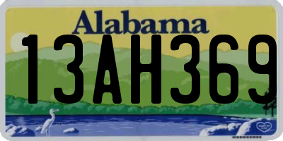 AL license plate 13AH369