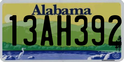 AL license plate 13AH392