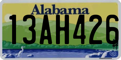 AL license plate 13AH426