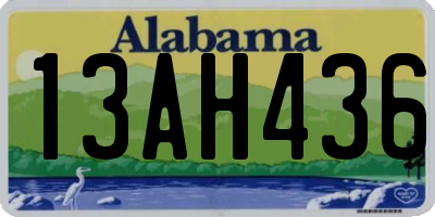 AL license plate 13AH436