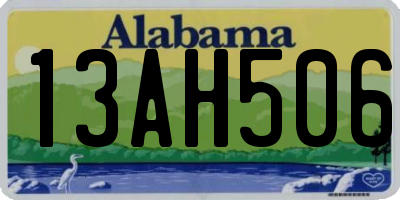 AL license plate 13AH506