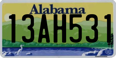 AL license plate 13AH531