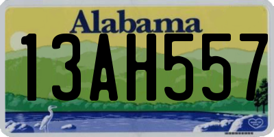 AL license plate 13AH557