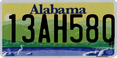 AL license plate 13AH580