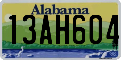 AL license plate 13AH604