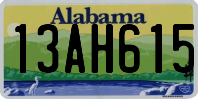 AL license plate 13AH615