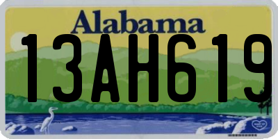 AL license plate 13AH619
