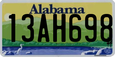 AL license plate 13AH698