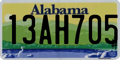 AL license plate 13AH705