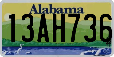 AL license plate 13AH736