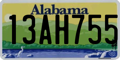 AL license plate 13AH755
