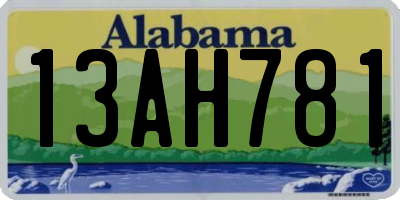 AL license plate 13AH781