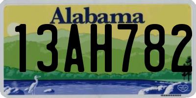 AL license plate 13AH782