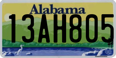 AL license plate 13AH805