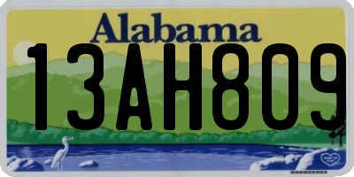 AL license plate 13AH809
