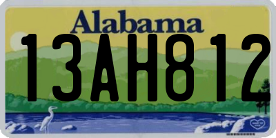 AL license plate 13AH812