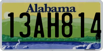 AL license plate 13AH814