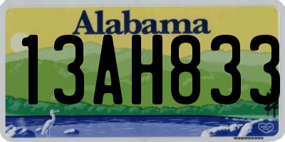 AL license plate 13AH833