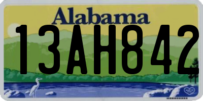 AL license plate 13AH842
