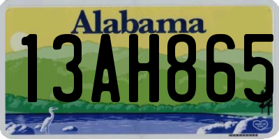 AL license plate 13AH865