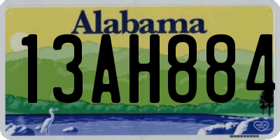 AL license plate 13AH884